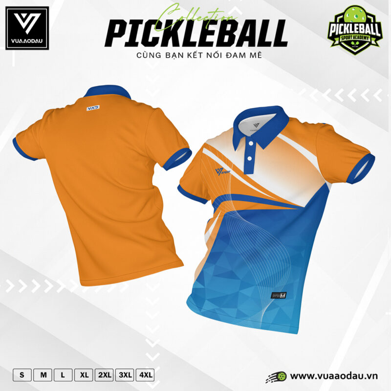 Áo Polo Pickleball Cam Xanh Năng Động – Cho Người Đam Mê Vận Động