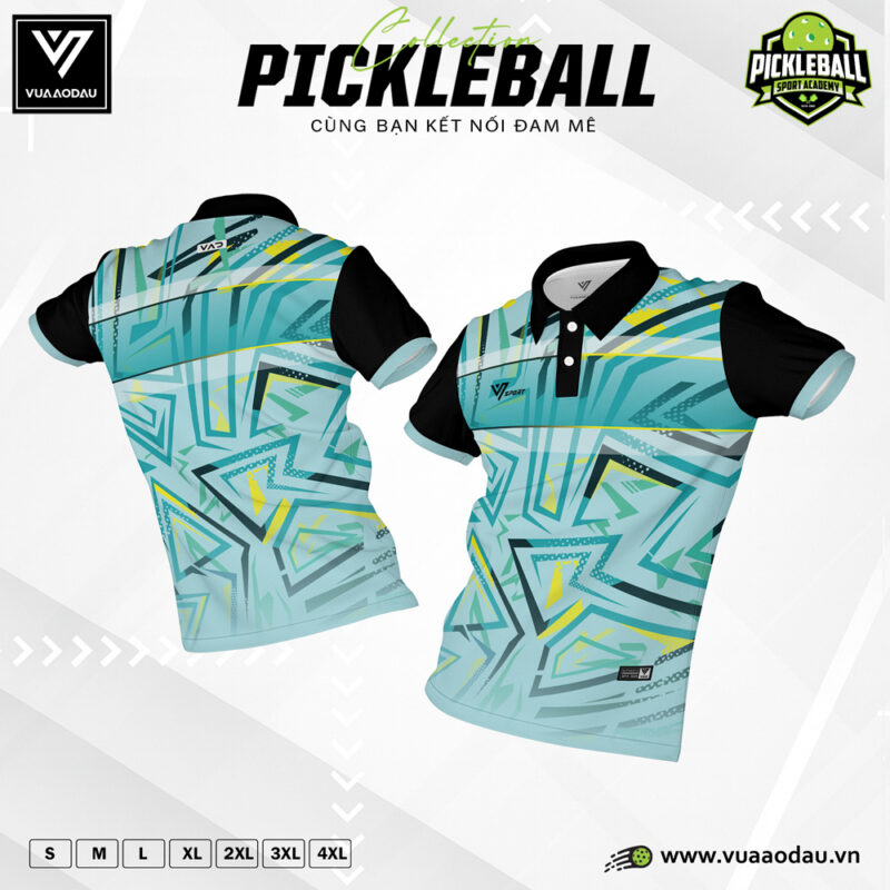 Áo Polo Pickleball Xanh Năng Động – Thiết Kế Thời Thượng Cho Người Đam Mê Thể Thao