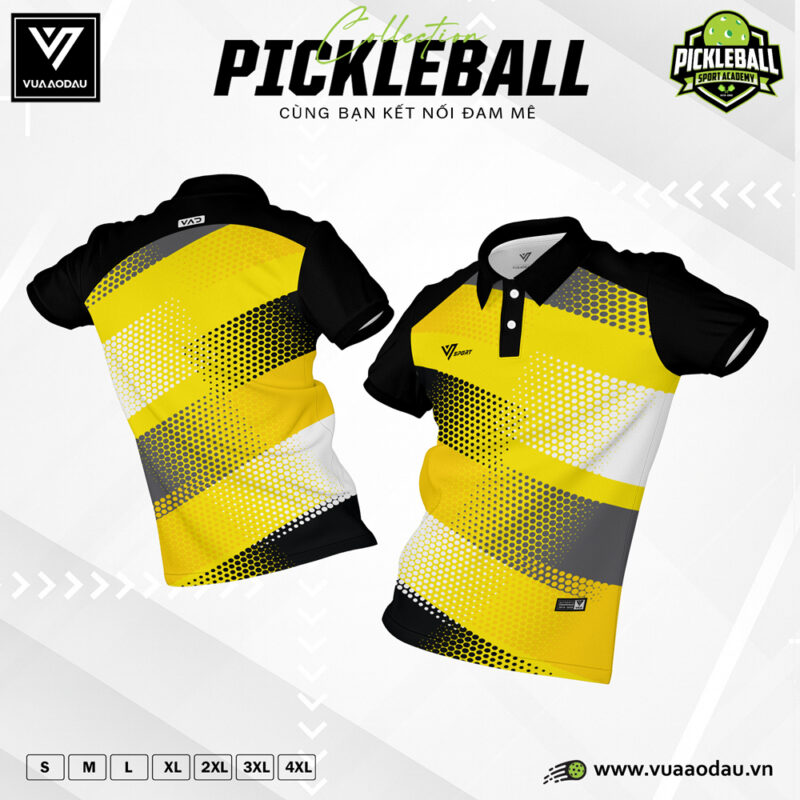 Áo Pickleball 82 - Vàng Năng Động, Đỉnh Cao Thoải Mái