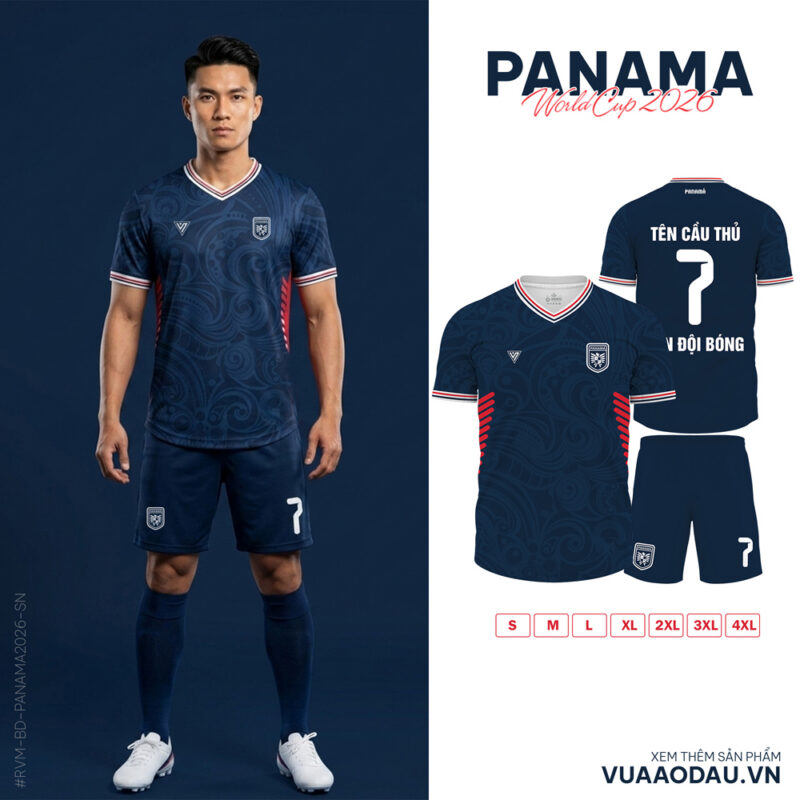 Áo Đội Tuyển Panama World Cup 2026 Xanh Đậm - Cá Tính & Đẳng Cấp